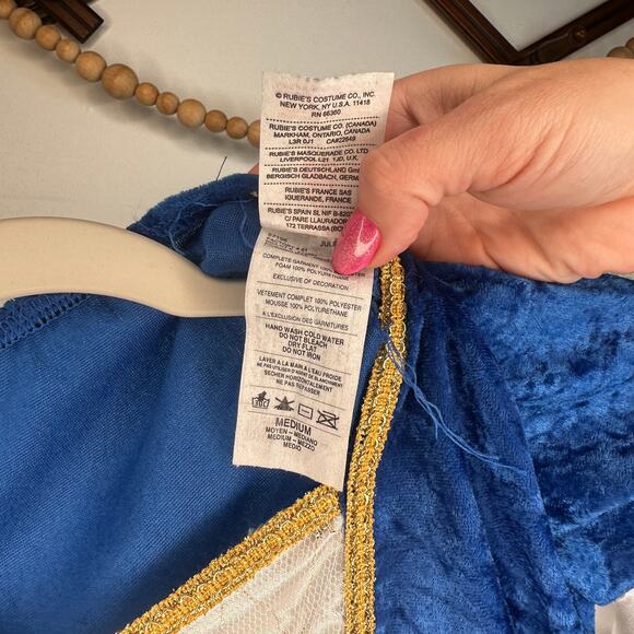 Rubies Costumes Juliet Blue Velvet Dress - Picture 5 of 7